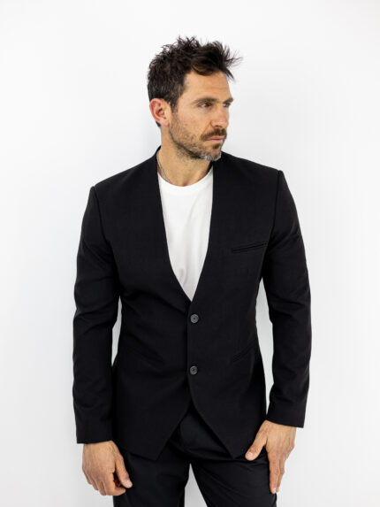 Σακάκι Regular Fit Μαύρο
