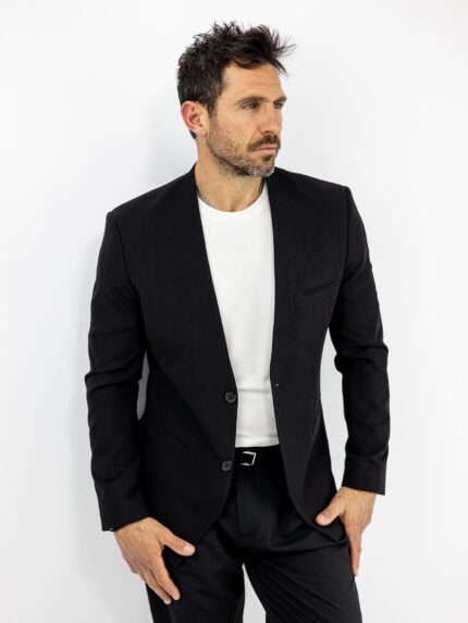 Σακάκι Regular Fit Μαύρο