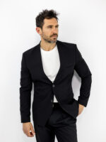 Σακάκι Regular Fit Μαύρο