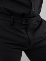 Πουκάμισο Μάο Regular Fit 3/4 Μανίκι & Παντελόνι Jogger Loose Fit Μαύρο