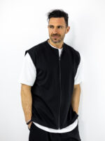 Γιλέκο Αμάνικο & Παντελόνι Cargo Balloon Οversized Μαύρο