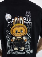 T-Shirt Oversized Labubu Μαύρο