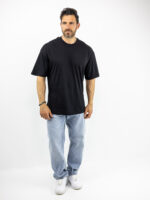 T-Shirt Oversized Labubu Μαύρο