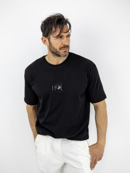 T-Shirt Regular Fit Hope Μαύρο