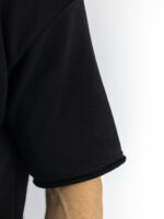 T-Shirt Oversized Μονόχρωμο Μαύρο