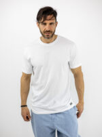 T-Shirt Regular Fit & Στάμπα Πίσω Λευκό