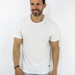 T-Shirt Regular Fit Μονόχρωμο Λευκό