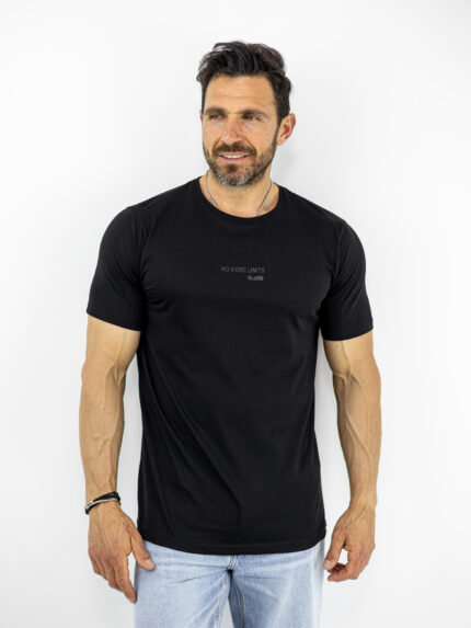 T-Shirt Regular Fit No More Limits Μαύρο