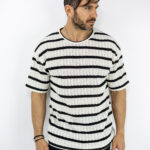 T-Shirt Oversized Ασπρο/Μαύρο