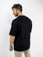 T-Shirt Oversized Μονόχρωμο Μαύρο