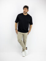 T-Shirt Oversized Μονόχρωμο Μαύρο