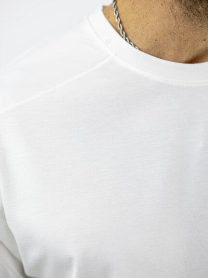 T-Shirt Oversized Μονόχρωμο Λεύκο