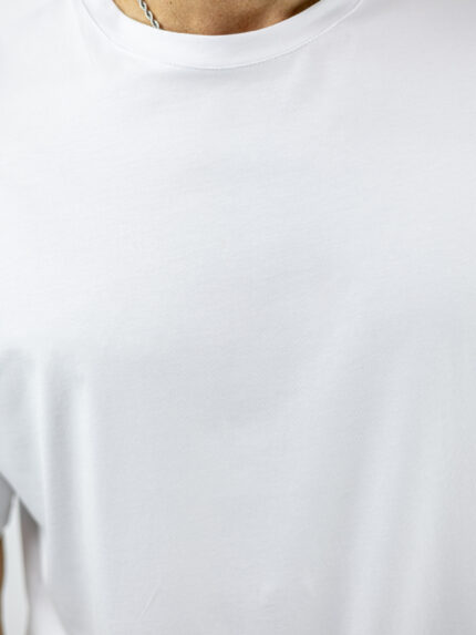 T-Shirt Οversized Μονόχρωμο Λεύκο