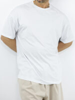 T-Shirt Οversized Μονόχρωμο Λεύκο