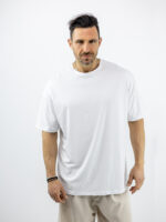 T-Shirt Οversized Μονόχρωμο Λεύκο