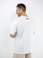 T-Shirt Οversized Μονόχρωμο Λεύκο