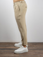 Παντελόνι Jogger Loose Fit & Πουκάμισο Oversized 3/4 Μανίκι Μπέζ