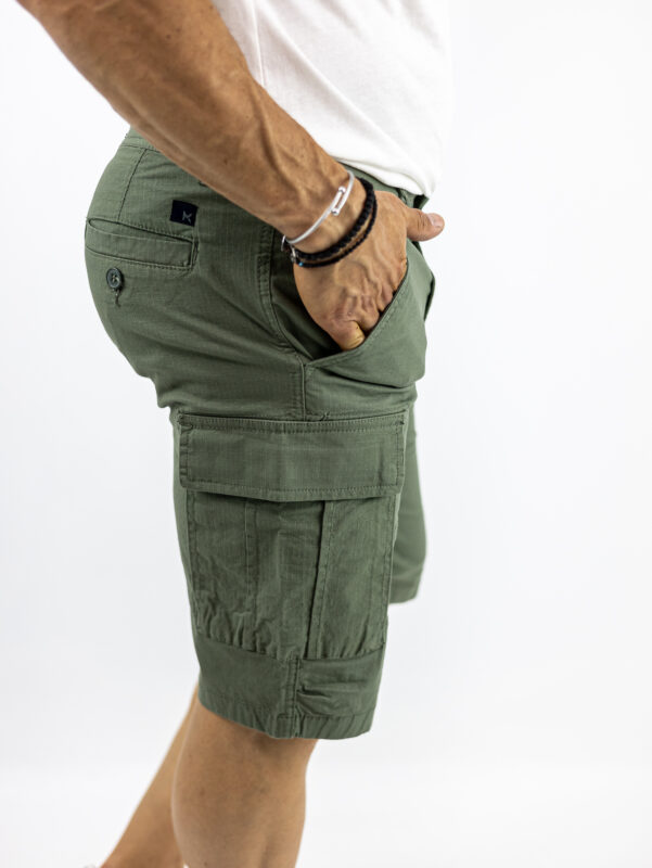 Βερμούδα Cargo Regular Fit Λαδί