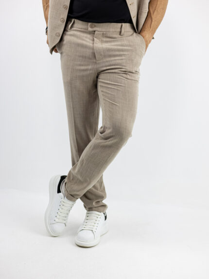 Παντελόνι Chinos Lino Tr Regular Fit Μπέζ