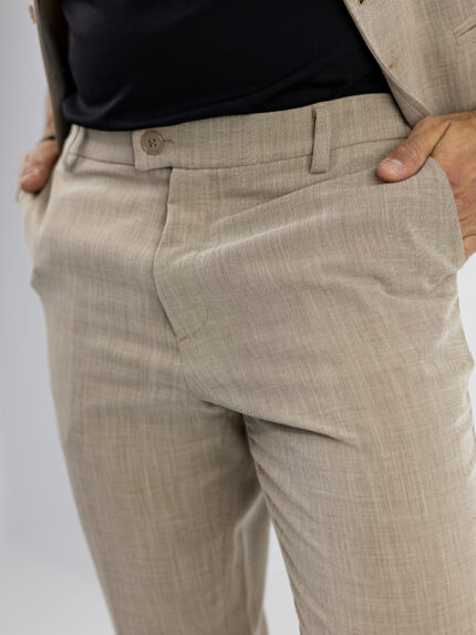 Παντελόνι Chinos Lino Tr Regular Fit Μπέζ