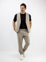 Γιλέκο Lino Regular Fit Μπέζ