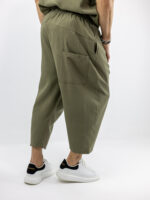Πάντελονι Oversized Japanese Λαδί