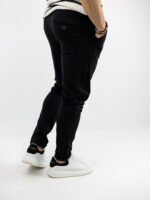 Παντελόνι Chinos Regular Fit & Λάστιχο Μέση Μαύρο
