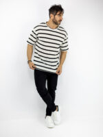 Παντελόνι Chinos Regular Fit & Λάστιχο Μέση Μαύρο