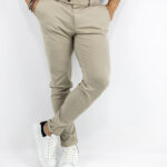 Παντελόνι Chinos Regular Fit & Λάστιχο Μέση Μπέζ