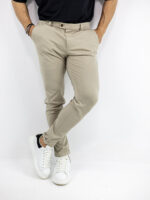 Παντελόνι Chinos Regular Fit & Λάστιχο Μέση Μπέζ