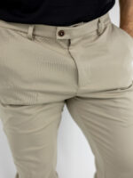 Παντελόνι Chinos Regular Fit & Λάστιχο Μέση Μπέζ