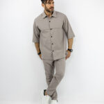 Πουκάμισο Κρυφή Πατιλέτα Regular Fit & Παντελόνι Jogger Loose Fit Fanco