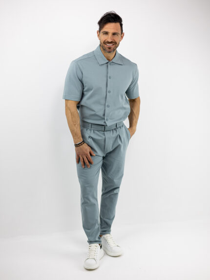 Παντελόνι Jogger Loose Fit & Πουκάμισο Regular Fit Μέντα