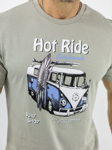 T-Shirt Regular Fit Μακό Van Μπέζ