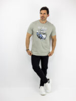T-Shirt Regular Fit Μακό Van Μπέζ
