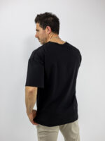 T-Shirt Oversized Μονόχρωμο Μαύρο