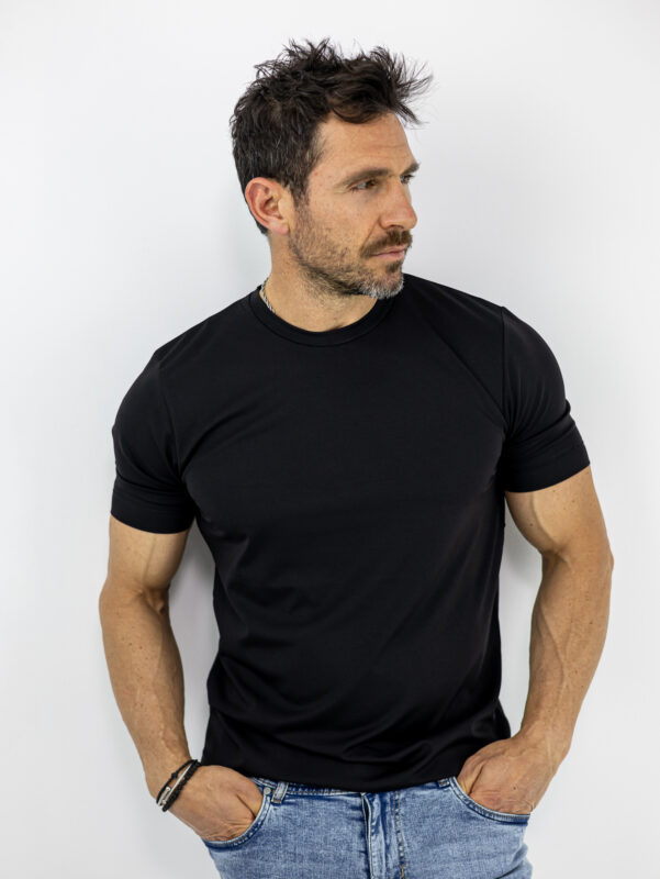 T-Shirt Regular Fit Confidence Μονόχρωμο Μαύρο