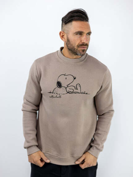 Φούτερ Regular Fit Snoopy Μπέζ