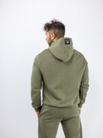 Φούτερ Tech Fleece Μονόχρωμο & Κουκούλα Λαδί