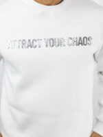 Φούτερ Regular Fit Attact Your Chaos Λευκό