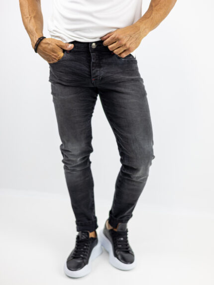 Παντελόνι Jean Regular Fit Μαύρο