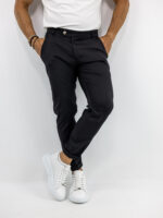 Παντελόνι Jogger Loose Fit Μονόχρωμο Μαύρο