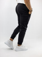 Παντελόνι Jogger Loose Fit Μονόχρωμο Μαύρο