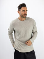 Μπλούζα Βάφλα Regular Fit Μπέζ
