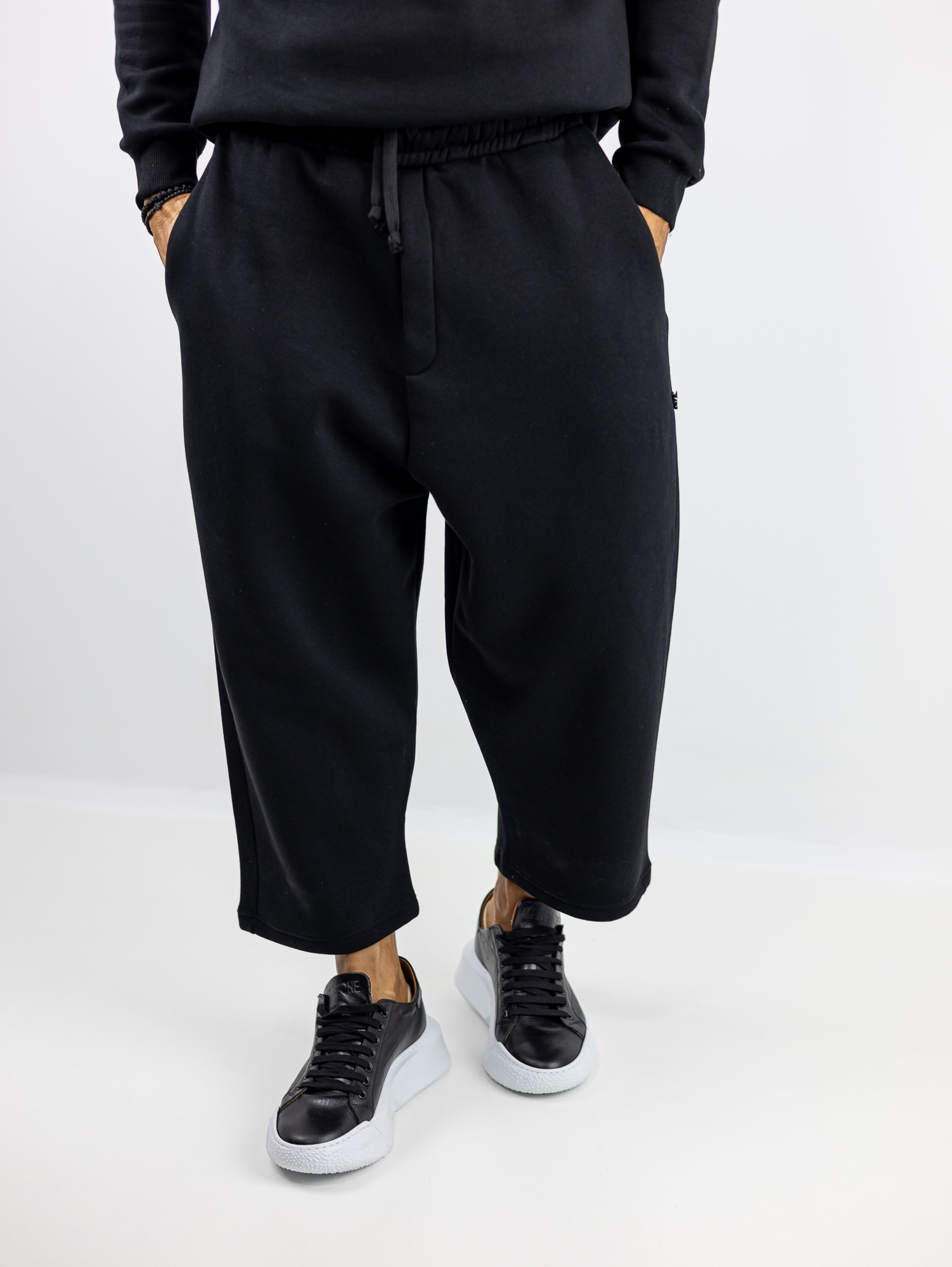 PANTELONI_FORMAS_COTTON4ALL_120000_MAURO_01.jpg Παντελόνι Φόρμας Oversized Japanese Μαύρο