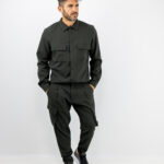 Παντελόνι Cargo Army Set Λαδί & Πουκάμισο Regular Fit Λαδί