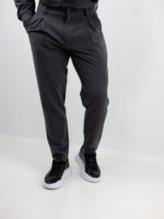 Πουκάμισο Μάο Regular Fit & Κρυφή Πατιλέτα & Παντελόνι Jogger Loose Fit Γκρί