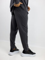 Πουκάμισο Μάο Regular Fit & Κρυφή Πατιλέτα & Παντελόνι Jogger Loose Fit Γκρί