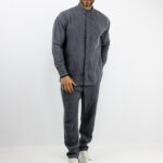 Παντελόνι Jean Jogger & Πουκάμισο Loose Fit Μονόχρωμο Γκρί