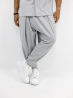 Παντελόνι Jogger Balloon & Πουκάμισο Oversized & Κρυφή Πατιλέτα Γκρί